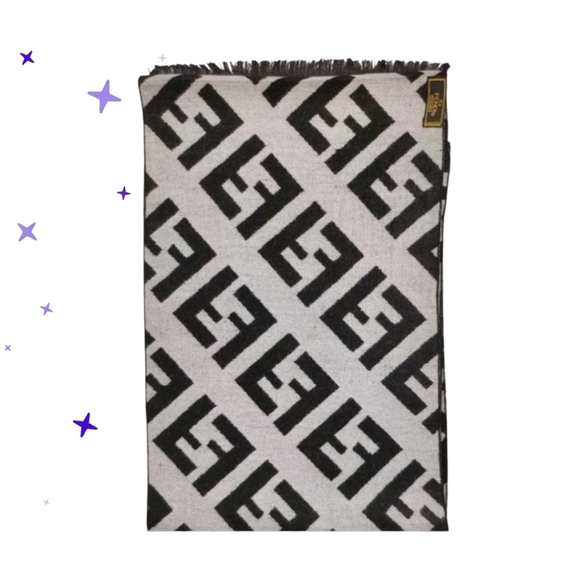 🧧NWOT Fendi Zucca Cashmere Scarf🥎GIFT - Picture 9 of 9